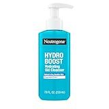 Neutrogena Hydro Boost Face Wash, Fragrance Free, Hydrating Facial Cleanser with Hyaluronic Acid, Daily Foaming Face Wash & Makeup Remover, Hypoallergenic Gel Cleanser, 7.8 fl. oz