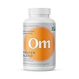 OM Master Blend Mushroom Capsules - Organic Mushroom Supplement with 10 Mushrooms and Ashwagandha – Support Immunity, Gut Health & Stress Relief, 168 Count (56 Servings)​
