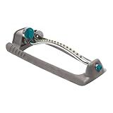 Gilmour Adjustable Rectangular Lawn Sprinkler, Water Sprinkler for Large Area Coverage, Hose Sprinkler for Lawn and Garden, Gray