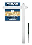 Custom Real Estate Sign and Post Bundle – Complete System for Property Listing – Superior Kit