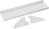 Wall Control Shelf 4in Deep Pegboard Shelf Assembly Pegboard and Slotted Tool Board - White