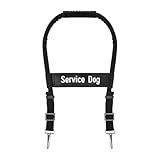 Adjustable Service Dog Handles, Guide Bridge Leash for Vest Harness Gear and Accessories (12-20 Inch)