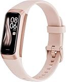 Fitness Tracker with Heart Rate/Blood Oxygen/Sleep Monitor, 20+ Sports Modes Smart Watches for Women/Men, Activity & Step Tracker Smart Watch for Android/iOS Phones (Pink)