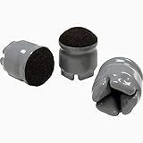 Lorell, LLR00121, 1-3/8" Round Leg Slip-on Floor Savers, 100 / Box, Gray