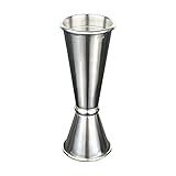 304 Stainless Steel Cocktail Double Jigger Japanese Style Measuring Oz Cup Bar Tool Shot for Bartending Bartender Jiggers Ounce Measurements Alcohol Drink Markings Perfect Party Silver Kitchen Tools