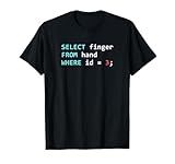 Funny SQL Query Geek Database Programmer T-Shirt