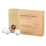 Biodegradable Golf Balls BGB Water Dissolvable | Eco Friendly Golf Gift | Water Soluble | Perfect for Outdoor Practice | Dissolves in 2-4 Weeks (24)