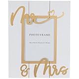 Hobby Lobby Wedding and Home Decor White & Gold Mr & Mrs Wood Frame - 5" x 7" Photo Size