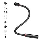 SmallRig RM 03 Macro Photography LED Light, Adjustable Beam Angle, 5 Colors CRI95 TLCI92, Bendy Light for Camera with Cold Shoe Adapter, Clamp, Diffuser, Spotlight, Barndoor, Gobos, IP54 Rating - 5480