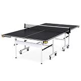 Regulation Size Indoor Ping Pong Table with Playback Mode & Quick Assembly