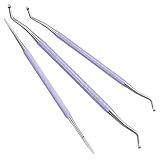 Teenitor Upgraded Ingrown Toenail File and Lifters, Pedicure Tools for Feet, Professional Ingrown Toenail Tool Ingrown Toenail Removal Kit, Purple