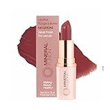 Mineral Fusion Long-Lasting Lipstick, Vivid & Smudge-Free Lip Color with Avocado Oil, Cocoa Seed Butter, Free of FD&C Dyes, Paraben and Gluten, Negroni