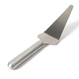 Calphalon Prime Pie Server, Stainless Steel Cake & Dessert Server with Serrated Edge, Professional Baking Server Tool for Clean Slices, Weighted Handle for Control (Silver)
