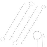 4PCS Loop Turner Tool for Sewing Tool & Silicone Beads, Knot-Grippers-Tool & Drawstring Threader Tool, Crochet Sewing Concepts& Tongue Crochet Tool for Fabric Belts Strips, 26.5 cm/ 10.4 Inch