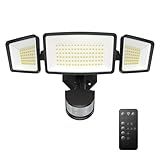 TECKNET Flood Motion Sensor Outdoor Lights, 4200LM 150LEDS Lights Outdoor with 4 Modes, IP66 Waterproof, Ideal for Garage, Patio, Yard