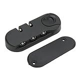 Luggage Lock Luggage Lock 3 Digits Zinc Alloy Lock Catch Plastic Frosted Appearance Black Suitcase Password Security Lock for Travel
