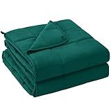 yescool Weighted Blanket for Adults (20 Lbs, 60”X 80”, Dark Green) Heavy Thick Bed Blanket Queen/Full Size for Sleeping Perfect for 190-210 Lbs, Cozy Gifts for Women, Machine Washable