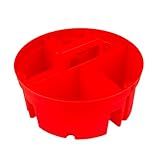 Bucket Boss - Super Stacker Small Parts Organizer, Bucket Organization (15054), Red