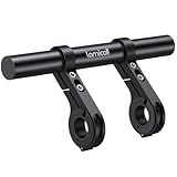 Lamicall Bike Handlebar Extender - 7.9" Long Aluminum Alloy Handlebar Extension with Two Mounting Clamp Bracket, for Bicycle and Motorcycle Handlebars with Diameter of 0.875" to 1.34"
