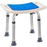 Dr.Kays Shower Chair for Inside Bathroom 350 lbs Shower Stool with Adjustable Height, Portable Heavy-Duty Bath Bench Padded Seat for Inside Tub Bathroom Chair for Elderly and Disabled FSA/HSA Eligible