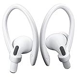 ICARERSPACE 2 Pairs AirPods Ear Hooks for AirPods Pro 2, Pro, 4, 3, 2 & 1 - Upgraded Anti Slip Sports Clip Hooks - White
