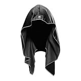 MISSION Cooling Hoodie Towel- Sport Hood Towel, Cools when Wet, UPF 50, Contours Your Head to Stay in Place- Black
