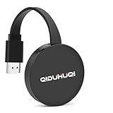 4K Wireless Display Adapter,Screen mirroring Adapter for tv for i-OS/Android/Windows/i-Phone/Tablet L-aptop to H-DTV Monitor Projector, Support Air-Play DLNA Miracast (Carbon Black)