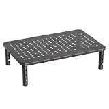 HUANUO Monitor Stand, Monitor Stand Riser 3 Height Adjustable, Monitor Riser with Airflow Vents, Laptop Stand for Desk, Laptop Riser, Desk Organizer for Monitor, Laptop, PC, Printer