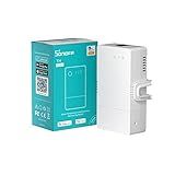 SONOFF THR320 Origin Smart Temperature and Humidity Monitoring Switch,Compatible with Alexa & Google,RJ9 4P4C Interface