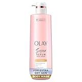 Olay Super Serum Body Wash for Extra Dry Skin, 24hr Long Lasting Hydration, 5+ Ingredient Serum Complex for Bright Even Firm Luminous Skin, 18.5 fl oz