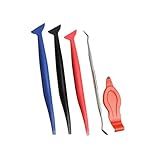 Osilly 5PCS Car Vinyl Wrap Tool Kit, Flexible Micro Stick Corner Squeegee Curves Slot Tint Tucking Tool with Different Hardness for Install Wraps & Stickers, Universal for SUV Truck RV Van
