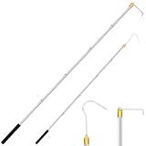 Cagaloi Cargo Grabber Reach Retriever Tool ，30-inch - 75-inch Adjustable Extensions.Versatile Heavy-Duty Truck Accessory for Pickup Truck Bed Hook bar with Comfortable Foam Handle and Two Long Hooks