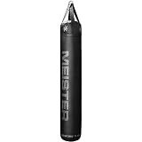 Meister 110lb Filled Muay Thai Heavy Bag for MMA & Kickboxing - Black