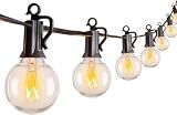 Brightown Outdoor String Lights 30FT Patio Lights with 25 Edison Glass Bulb