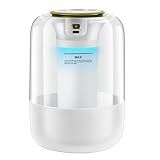 Humidifier with Double Nozzle, 2.2L Humidifiers for Bedroom, 26dB Quiet Dual Spray Cold Mist Humidifier for Plants, Office, and Home Baby Nursery, 3 Gear and Night Light, Easy to Fill & Clean