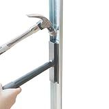 LAJIAOZ Garage Door Vertical Track Repair Tool Set, Anvil Tools for Garage Door Track Maintenance, Exclusively for 2-inch Roller Track Rail Systems Replacment