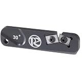 Redi-Edge Tactical Knife Sharpener - Pocket knife Sharpener with Duromite Sharpening Elements - Honing Rod with 30° Double Edge for Kitchen & Hunting - Compact Travel Knife Honing Rod