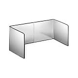 4 Sided Stainless Steel oil Splatter Guard, Grease Splatter Screen, Oil Guard, Foldable Oil Proof Baffle Splatter Guard