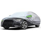 KEYOOG 6-layer Full Car Cover Is All-weather Waterproof, Universal In All Seasons, Snow Prevention, Rainproof, Acid Rainproof, Sunscreen, Ultraviolet-proof, Universally Applicable To Sedan (165"-182")