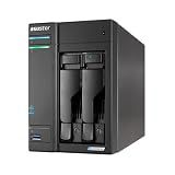 Asustor Lockerstor 2 Gen2+ AS6702T v2 2 Bay NAS, Intel Quad-Core CPU, Dual 5GbE Ports, 4GB DDR4, 4 M.2 SSD Slots, HDMI, Plex Media Server, Video Editing, Creator, Network Attached Storage (Diskless)
