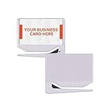 Uncommon Desks Business Card Letter Openers - (25 Pack) (White) Professional Letter Openers with Business Card Insert, Perfect Promotional Item for Business