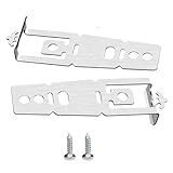 Marekineko WD01X27759 Countertop Dishwasher Mounting Bracket with Screws, Universal mounting kit, Appliance stabilizer, Anti-Vibration Bracket (2)
