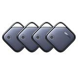 UGREEN FineTrack Air Tracker Tags (iOS Only) 4 Pack, 2-Year Replaceable Battery Bluetooth Tracker Compatible with Apple Find My, Item Finder Smart Tag for Keys, Luggage - [Apple Find My Certified]