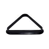 Hathaway Pool Table Triangle Rack – Durable Plastic Billiard Ball Racking Frame for 2.25-in Regulation Billiards Balls – Smooth Molded Design – 12.25-in, Black