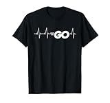 Go Programming Language Go Logo Heartbeat Developer Gift T-Shirt