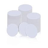 100 pcs NFC Tags Ntag 215 NFC Cards, White NFC 215 Tag Rewritable NFC Coin Cards Round Compatible with Tagmo Android and NFC Enabled Mobile Phones