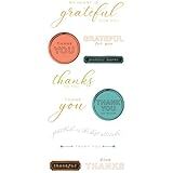 Sizzix Clear Stamps w/Framelits Die Thankful Sentiments by 49 and Market