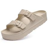 Goosecret Women's Comfortable Arch Support Walking Platform Sandals