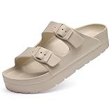 Goosecret Women's Comfortable Arch Support Walking Platform Sandals