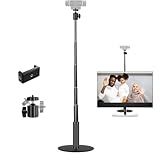 JCWINY Webcam Stand, 28 Inch Web Cam Stand for Desk, Adjustable Webcam Mount Camera Stand for Logitech Webcam C922 C930e C920S C920 C615 C960 C920x BRIO 4K NexiGo N60 and Others